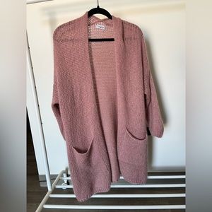 Knit Cardigan in antique pink